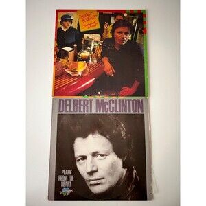 Delbert McClinton Second Wind / Plain' From The Heart LP Lot VG+ Cleaned
